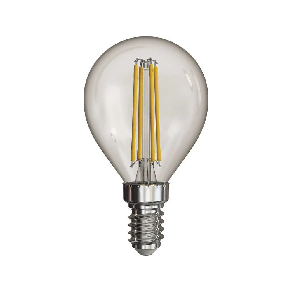 Žárovka EMOS Filament Mini Globe, E14, 4W, 230V, 465lm, 4000K, neutrální bílá (NW)