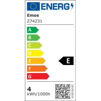 Žárovka EMOS Filament Mini Globe, E14, 4W, 230V, 465lm, 4000K, neutrální bílá (NW)