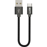 Datový kabel WG USB Typ C na USB, 20 cm, černý