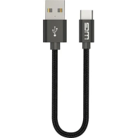 Datový kabel WG USB Typ C na USB, 20 cm, černý