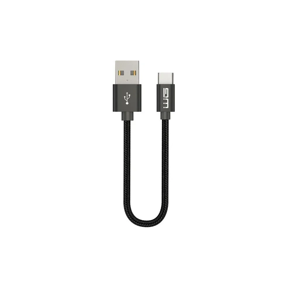 Datový kabel WG USB Typ C na USB, 20 cm, černý