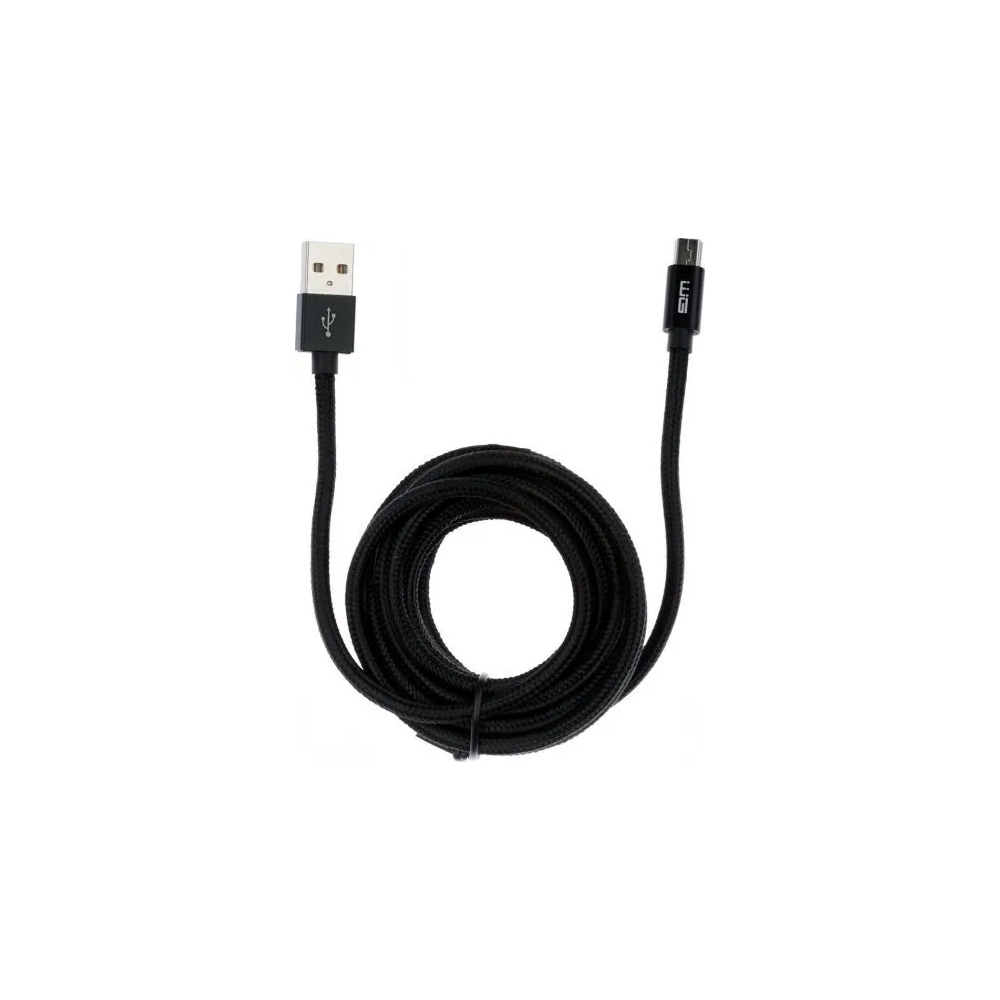 Datový kabel WG Mini USB, 3 m, černý