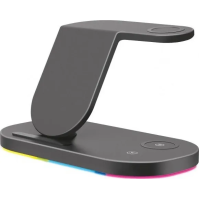 Bezdrátová stanice Aligator AS04BK 3v1 Smart station, 15 W, rychlonabíjení