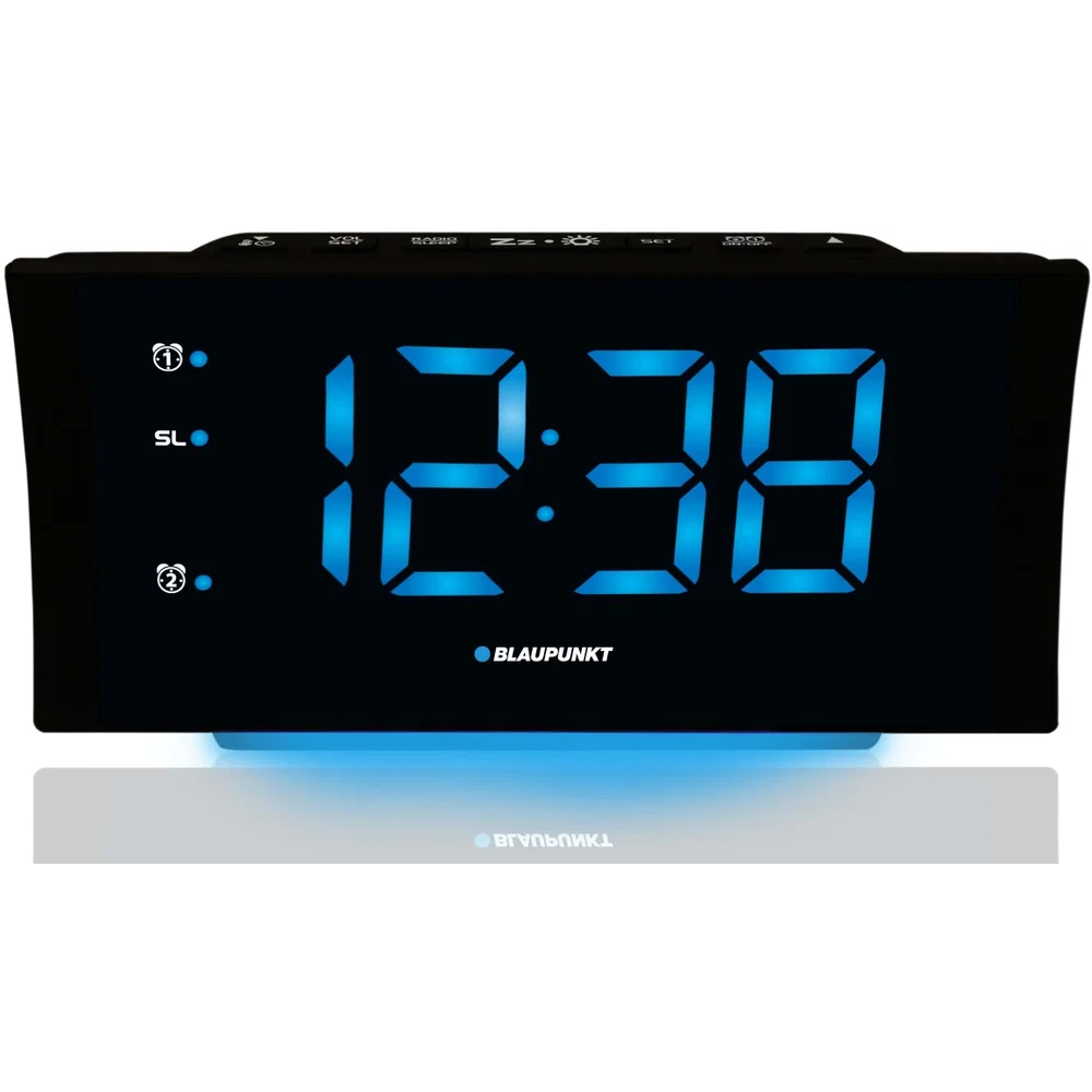 Radiobudík Blaupunkt CR80USB, bateriový i síťový, 20 předvoleb stanic, displej, buzení rádiem, černý