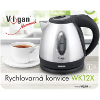 Rychlovarná konvice Vigan WK12X, nerez, 1,2 l