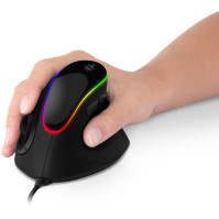Myš Connect IT vertikální, ergonomická, herní (CMO-2800-BK), černá