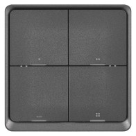 Vypínač EMOS GoSmart IP-2004ZB, ZigBee 3.0, 4-tlačítkový (H5016), šedý