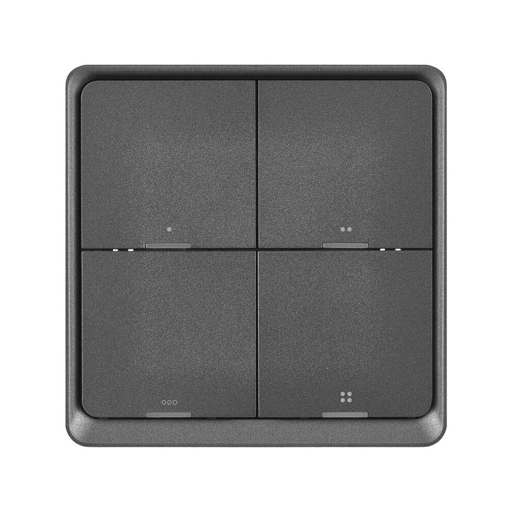 Vypínač EMOS GoSmart IP-2004ZB, ZigBee 3.0, 4-tlačítkový (H5016), šedý