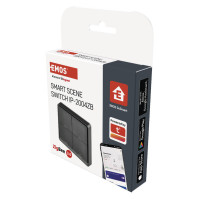 Vypínač EMOS GoSmart IP-2004ZB, ZigBee 3.0, 4-tlačítkový (H5016), šedý