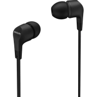 Drátová sluchátka s mikrofonem Philips TAE1105BK, černá