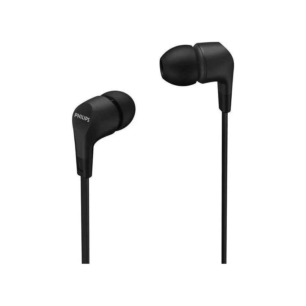 Drátová sluchátka s mikrofonem Philips TAE1105BK, černá