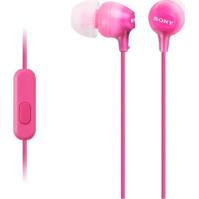 Sluchátka Sony MDR-EX15AP špuntová, růžová