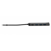 USB Hub Verbatim USB-C/3xUSB 3.0, HDMI, SD, MicroSD, RJ45 (49142), šedý