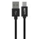 Winner WINKABPR1M3A 3A datový USB-C, prodloužený konektor, 1 m, černý