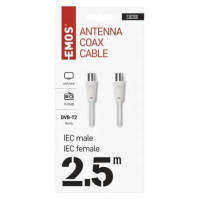 Anténní koaxiální kabel stíněný Emos S30200, 2,5 m