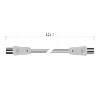 Anténní koaxiální kabel EMOS S30100, délka 1,25 m