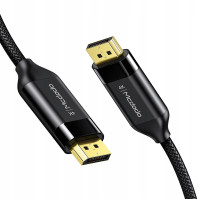 Kabel Mcdodo DisplayPort / DisplayPort 4K 60Hz, 2m (CA-8140), černý