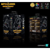 Headset CONNECT IT CHP-5600-BK BATTLE RGB Ed. 3, černá