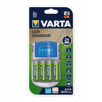 Nabíječka Varta s LCD displejem + 4 x AA 2600 mAh