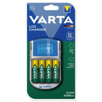 Nabíječka Varta s LCD displejem + 4 x AA 2600 mAh