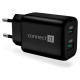 Nabíječka do sítě Connect IT Wanderer2 GaN, 1× USB-C + 1x USB-A, 33W PD (CWC-2080-BK), černá