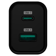 Nabíječka do sítě Connect IT Wanderer2 GaN, 1× USB-C + 1x USB-A, 33W PD (CWC-2080-BK), černá