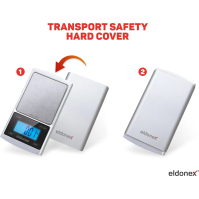 Přesná setinová váha Eldonex EKS-4040-SL, 100 g, nerez