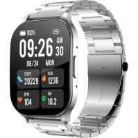 Chytré hodinky Winner Group WG AirFlexOne - stříbrné, 2x řemínek