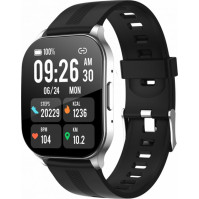 Chytré hodinky Winner Group WG AirFlexOne - stříbrné, 2x řemínek