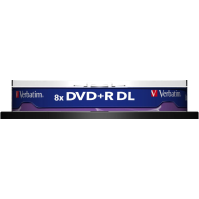 Verbatim DVD+R DL 8,5 GB 8x, spindle 10 ks