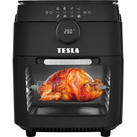 Horkovzdušná fritéza TESLA AirCook & Grill QG800 WiFi, 12 l, 1800 W, 8 programu