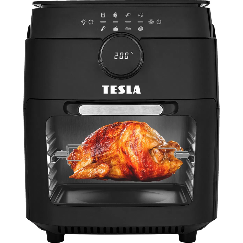 Horkovzdušná fritéza TESLA AirCook & Grill QG800 WiFi, 12 l, 1800 W, 8 programu