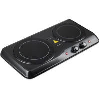 Vařič Vigan SKV2C, sklokeramický, 2 plotýnky, 1200 W, černá