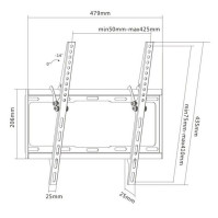 Držák s náklonem AQ Vision OKDR44N pro TV 32"-55", 35 kg