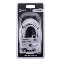 EMOS Anténní koaxiální kabel stíněný 10 m - rovné vidlice