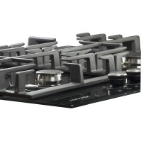 Plynová varná deska Concept PDV7060 BLACK, 4 plotny, 59 cm, černá