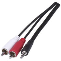 EMOS Kabel JACK 3,5 mm stereo, vidlice - 2x CINCH vidlice 3 m