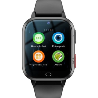 Chytré hodinky CARNEO SeniorSafe+ 4G/Black/Sport Band/Black