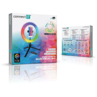 Kruhové RGB LED světlo Connect IT CLI-2020-SM (Selfie10RGB)