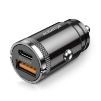 Chytrá mini nabíječka do auta ALIGATOR Power Delivery 30W, USB-C + USB-A (CHPD0006)