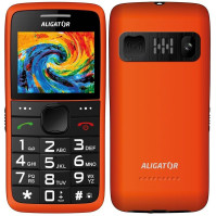 Mobilní telefon Aligator Senior A675, oranžová