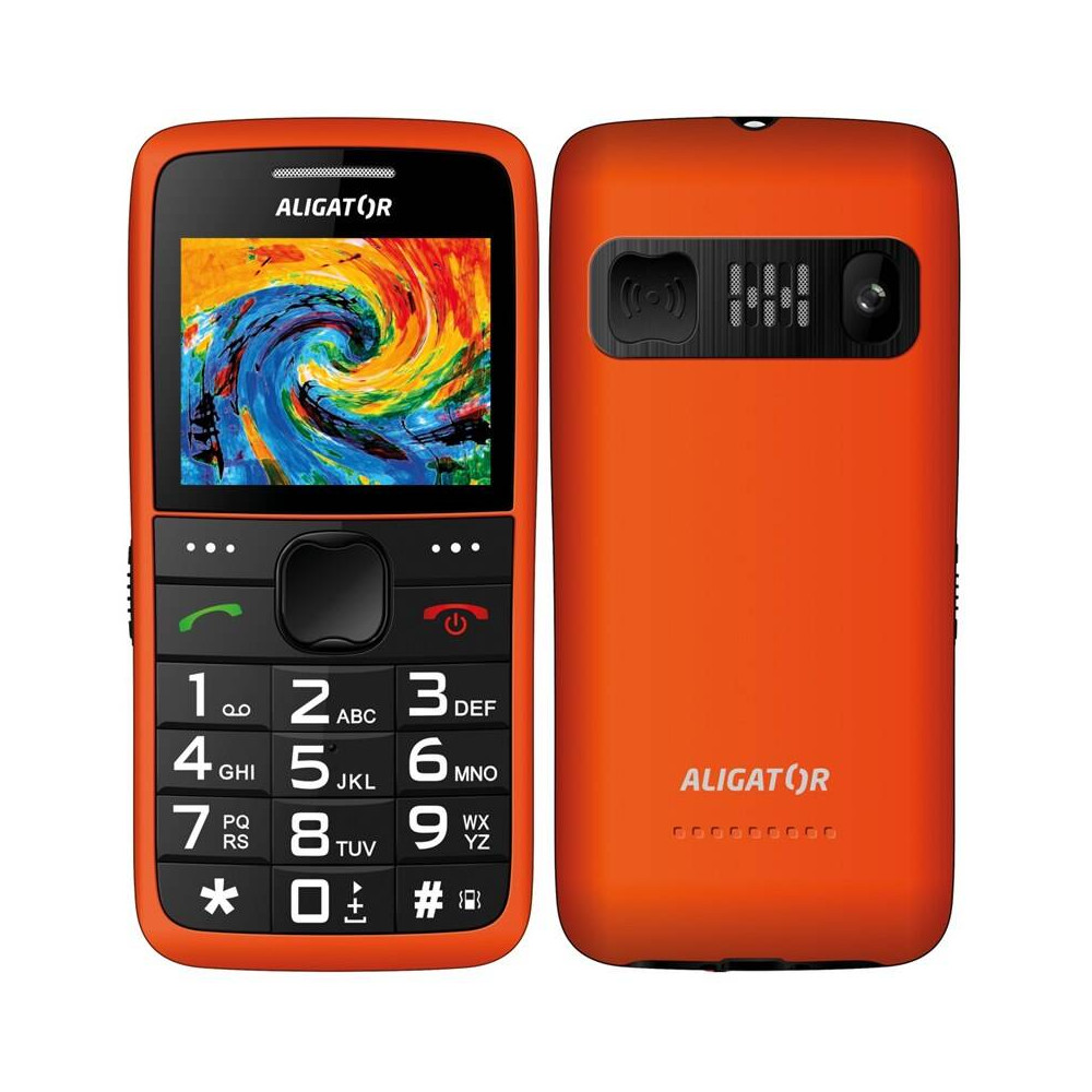 Mobilní telefon Aligator Senior A675, oranžová