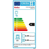 Multifunkční vestavná trouba Amica TFB 127 TB, A, 60 cm, 77 l, černá