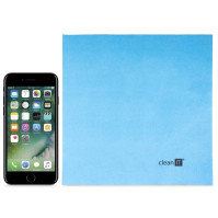 Utěrka Clean IT z mikrovlákna, 19 × 19 cm - světle modrá (CL-710)